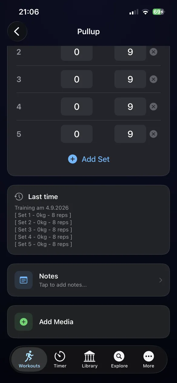 Last time summary, notes and media of an exercise